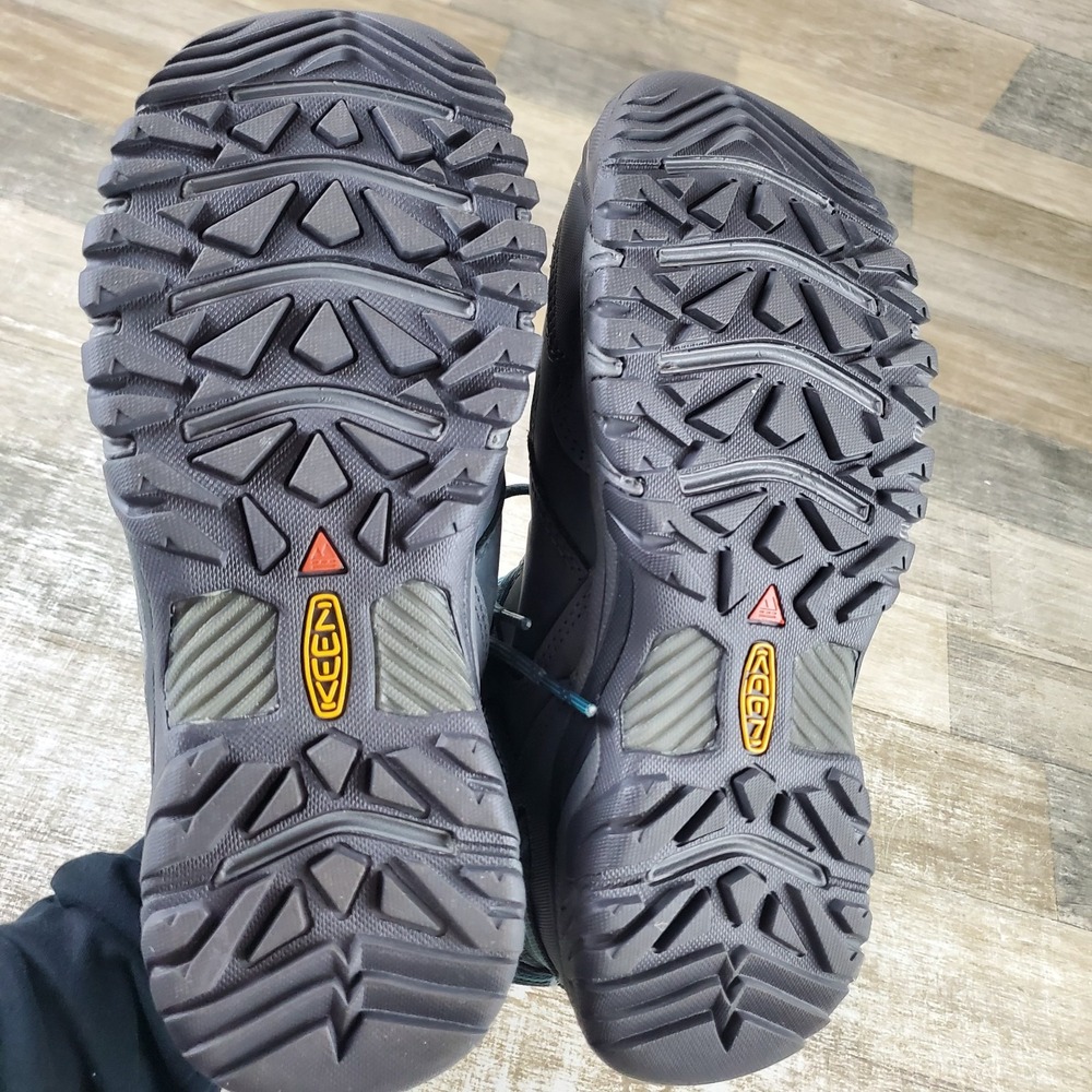 Keen Ridge Flex Mid Womens Hiking Boots Sz 10 Steel Gray Porcelain Waterproof - Picture 10 of 12